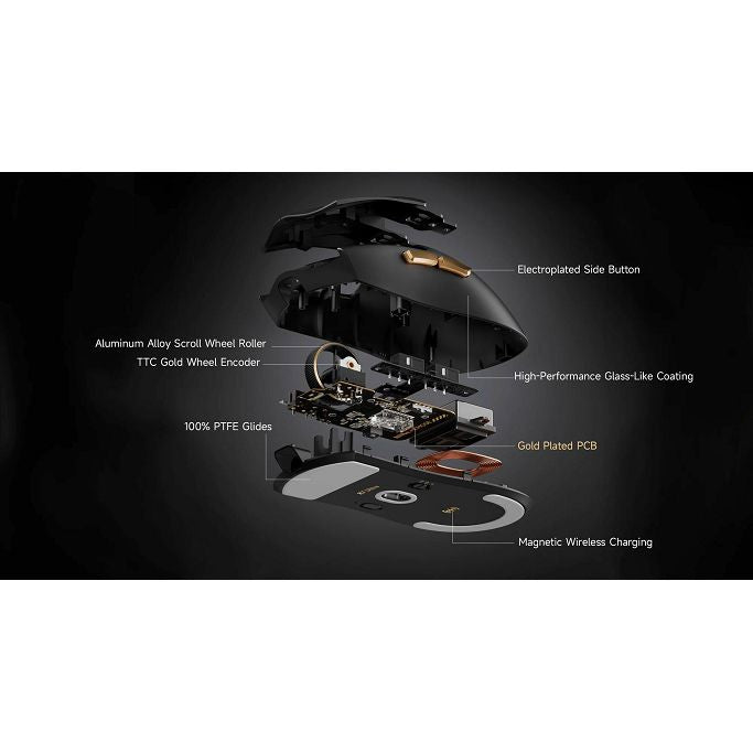 MCHOSE bežični miš K7 Ultra, Black, MC-K7-5