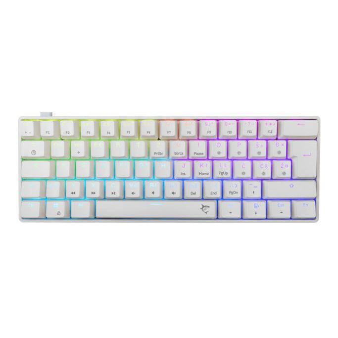 White Shark mehanička tipkovnica GK-004232 SHINOBI-2 / HR, USB, brown switch, bijela