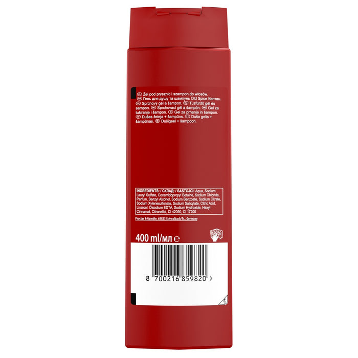 OLD SPICE Captain, gel za tuširanje i šampon, 400 ml