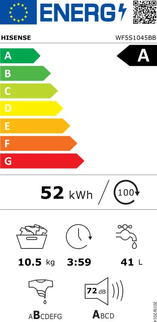 Perilica rublja Hisense WF5S1045BB