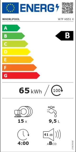 Whirlpool W7F HS51 X