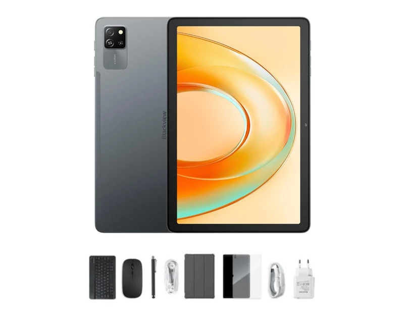 BLACKVIEW Tab 60 PRO 8/128 GB LTE, 10.1" HD (800x1280) IPS, 5MP/8MP, WiFi, DokeOS_P 4.0 + preklopna torbica, 3.5mm slušalice, bežična tipkovnica, bežičan miš, stylus olovka, s adapterom, sivi