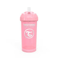 TWISTSHAKE, bočica sa slamkom, pastel roza 6+m, 360 ml