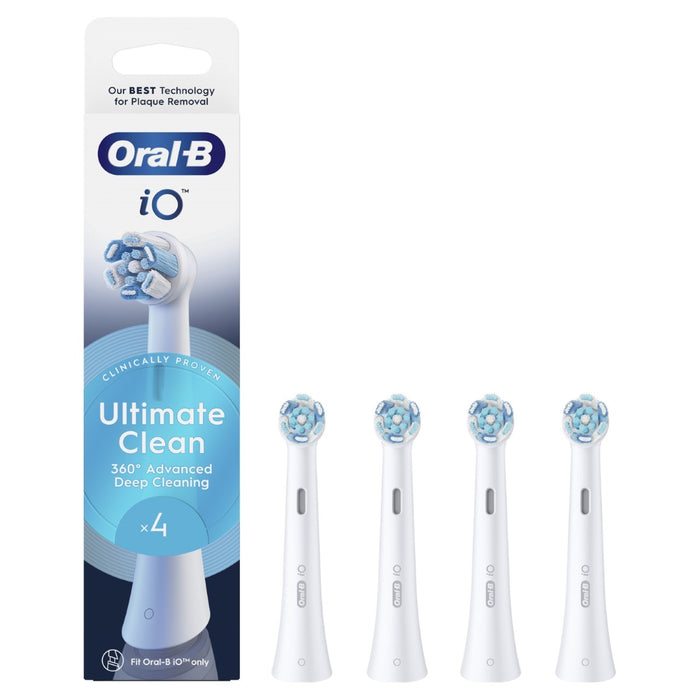 ORAL-B iO Ultimate Clean, zamjenske glave za četkicu, bijela, 4 kom