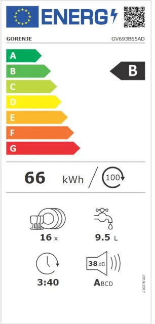 Perilica posuđa ugradbena Gorenje GV693B65AD