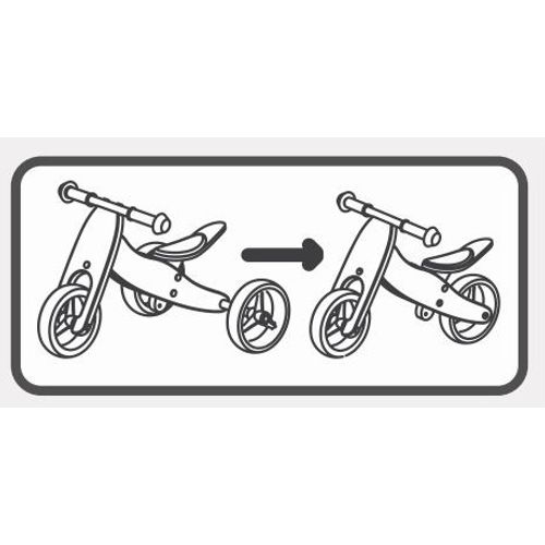 FREE 2 MOVE drveni tricikl bez pedala 2u1 Rider, zeleni 39623