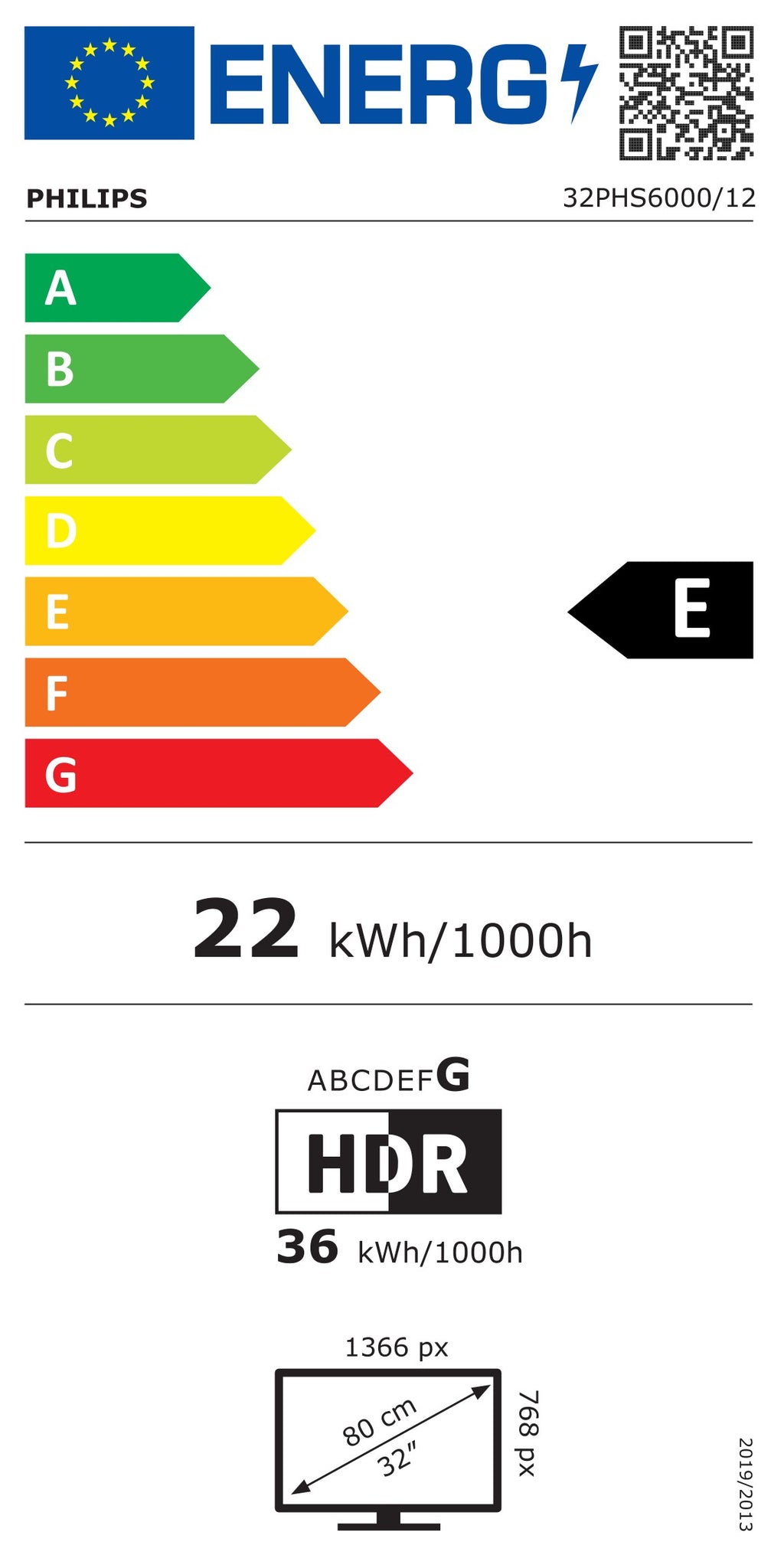 PHILIPS LED TV 32PHS6000/12