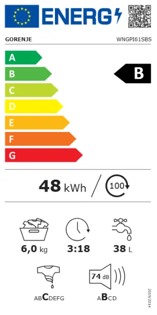 Perilica rublja Gorenje WNGPI61SBS