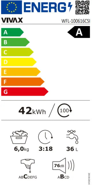 VIVAX HOME perilica rublja WFL-100616CSI