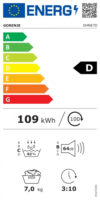 Sušilica rublja Gorenje DHNE7D
