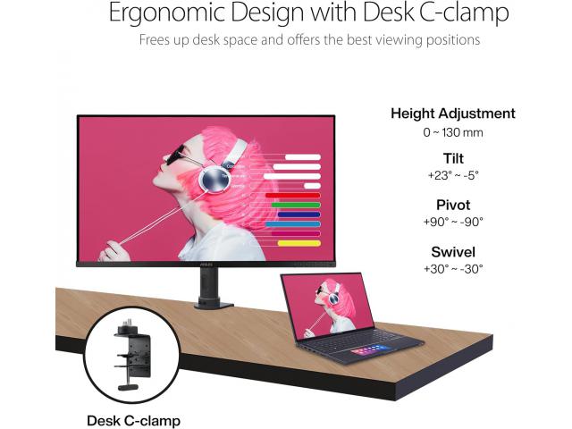 MON 32 ASUS PA329CV IPS HDMI DP USB-C