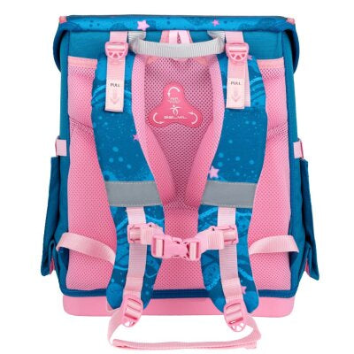Torba školska Belmil compact with patches mermaid 405-41/AG/B/3