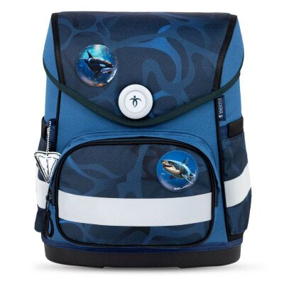 Torba školska Belmil compact with patches wave storm 405-41/AG/B/12