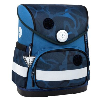 Torba školska Belmil compact with patches wave storm 405-41/AG/B/12