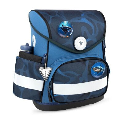 Torba školska Belmil compact with patches wave storm 405-41/AG/B/12