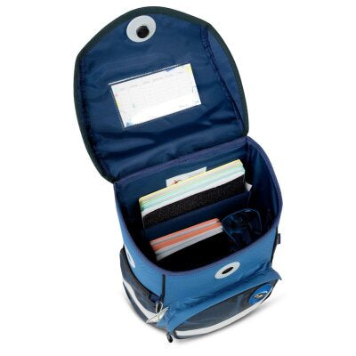 Torba školska Belmil compact with patches wave storm 405-41/AG/B/12