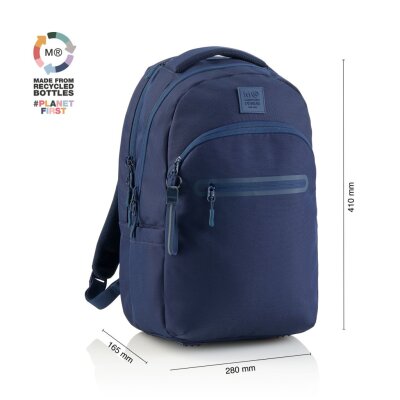Ruksak školski Miquelrius 3 odjeljka Raw navy 25L MR19865