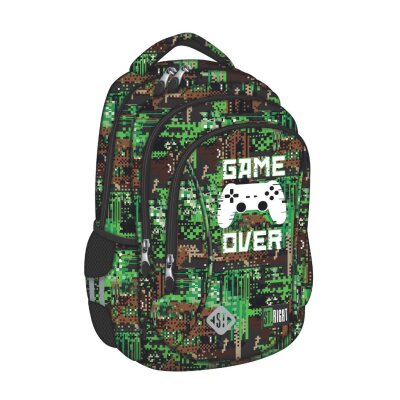 Ruksak školski St.Right Game Over s pretincem za prijenosno računalo 15"