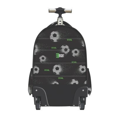 Ruksak školski St.Right na kotačiće Pixel Balls s pretincem za prijenosno računalo 17"