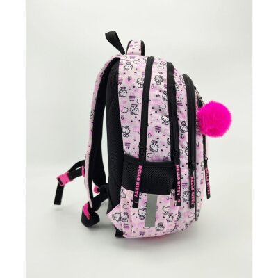 Ruksak školski St.Right Hello Kitty 16" rozi