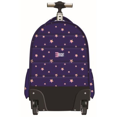 Ruksak školski St.Right Unicorn Glow na kotačima 17"