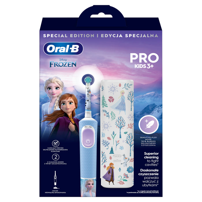 ORAL-B Pro kids Frozen, električna četkica za zube, s putnom torbicom