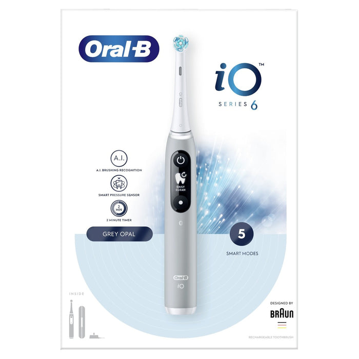 ORAL-B iO6, električna četkica za zube, opal siva