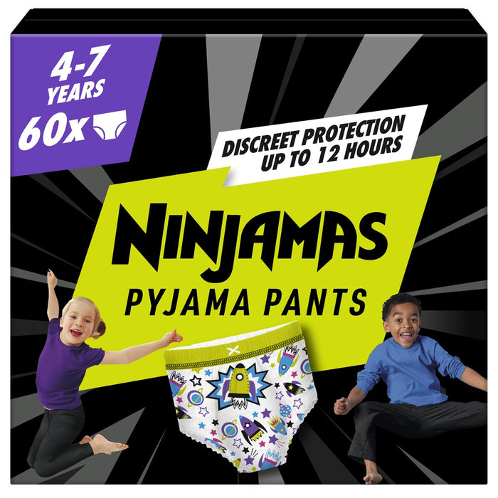 PAMPERS Ninjamas Pyjama Pants Space, pelene - gaćice, veličina 3, 17-30kg, 60 kom