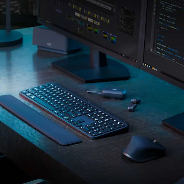 Tipkovnica Logitech MX Keys S, bežična, HR tipke, siva