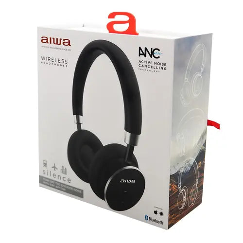 Slušalice bežične AIWA HSTBTN-800BK, BT, noise cancellation, crne