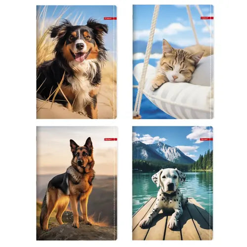 Set od 10 bilježnica Ilijanum A4 70g 52L kocke pets