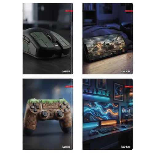 Bilježnica Ilijanum A4 70g 52L kocke gamer