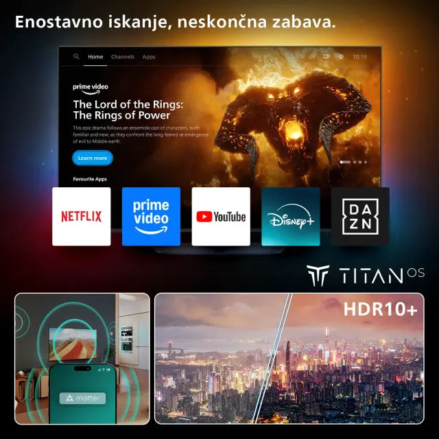PHILIPS 43PUS7000, 109.2cm (43"), LED, UHD 4K Smart TV, Titan OS