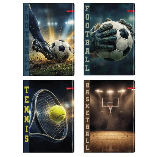 Set od 10 bilježnica Ilijanum A4 70g 52L čista sport