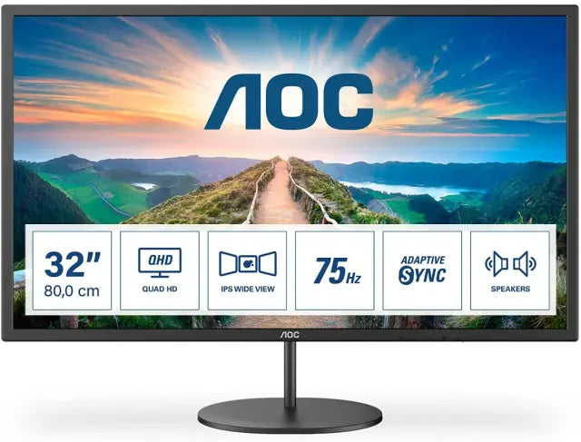 Monitor 32" AOC Q32V4-32, IPS, QHD, zvučnici