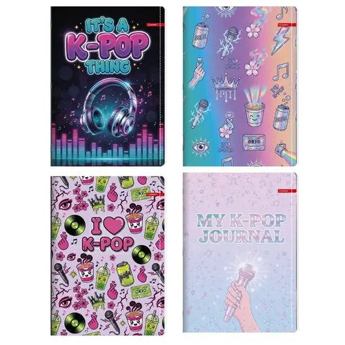 Set od 10 bilježnica Ilijanum A4 80g 52L kocke K-Pop 90500