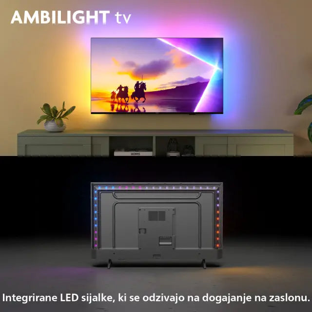 PHILIPS 65PUS8510, 165.1cm (65"), QLED, UHD 4K Smart TV, Titan OS - Ambilight
