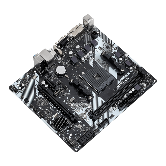 ASRock B450M-HDV R4.0, AMD B450, AM4, DDR4, mATX, 90-MXB9N0-A0UAYZ