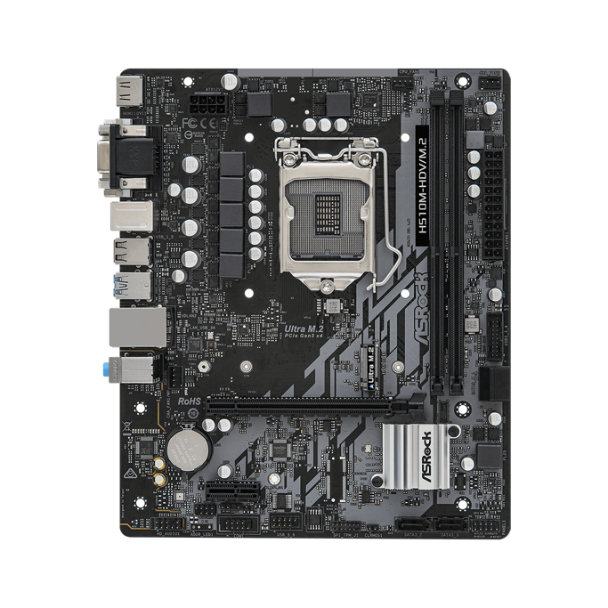 ASRock H510M-HDV/M.2 SE, Intel H510, LGA 1200, DDR4, mATX, 90-MXBM00-A0UAYZ