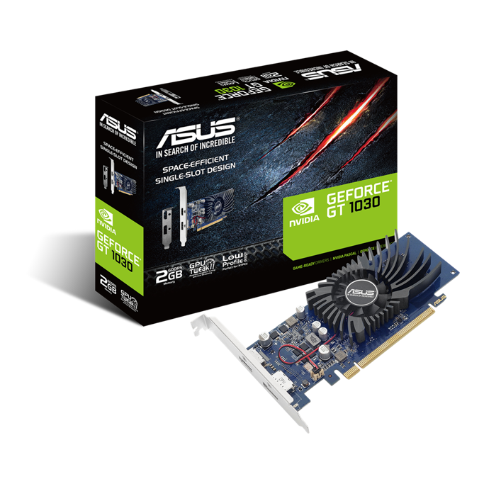 ASUS GT1030, GT1030-2G-BRK, 2GB GDDR5, NVIDIA GeForce, 90YV0AT2-M0NA00