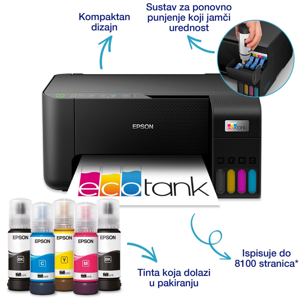 Epson ecotank L3270 A4 C11CJ67434 home 3u1