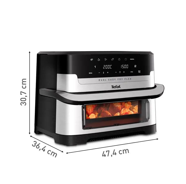 Friteza na vrući zrak Tefal EY922DE0, Dual Easy Fry Flex
