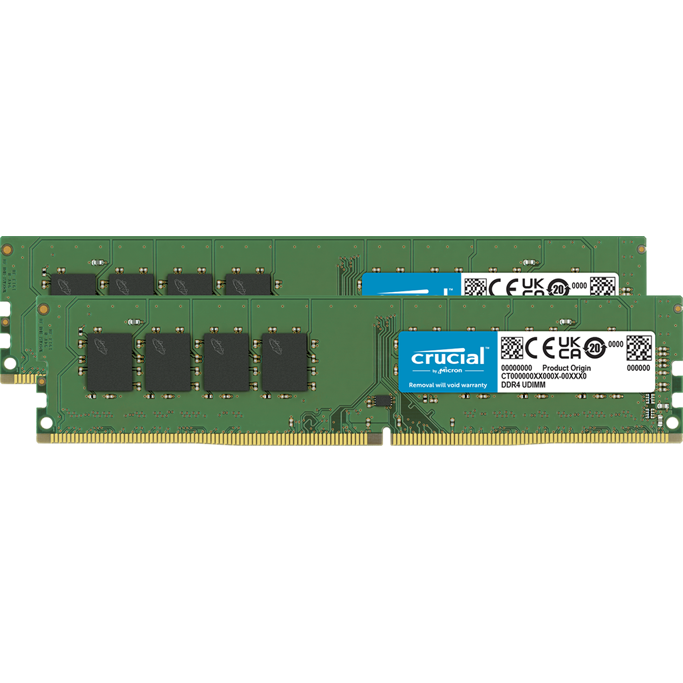 DDR4 16GB (2x8), Crucial, 3200MHz, CL22, CT2K8G4DFRA32A