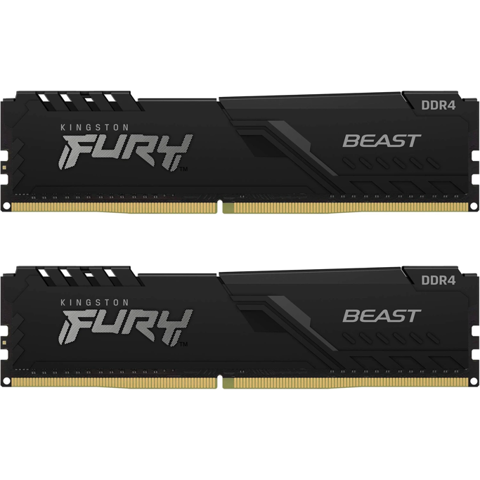DDR4 16GB (2x8) Kingston, 3200MHz, CL16, Fury Beast Black, KF432C16BBK2/16