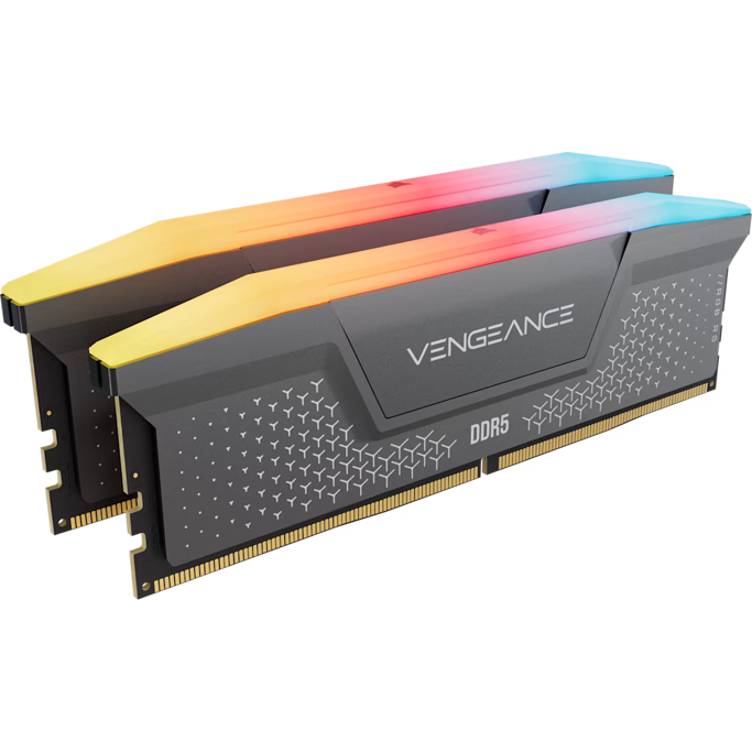 DDR5 32GB (2x16) Corsair, 6000MHz, CL36, Vengeance RGB RS, Grey, Intel XMP/AMD Expo, CMG32GX5M2E6000Z36