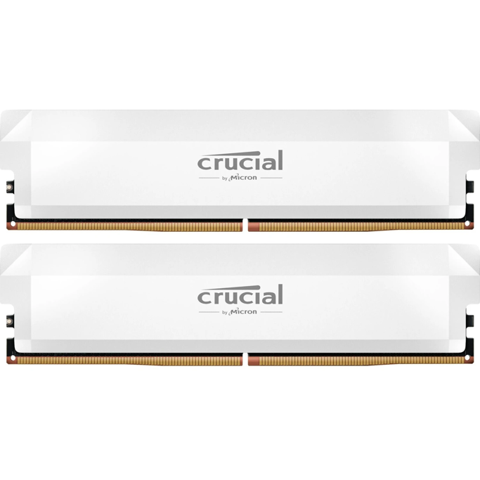 DDR5 32GB (2x16) Crucial, 6400MHz, CL38, Pro OC, White, Intel XMP/AMD Expo, CP2K16G64C38U5W