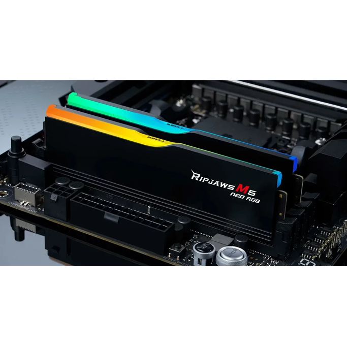 DDR5 32GB (2x16) G.Skill Ripjaws M5 Neo RGB, 6000MHz, CL28, ADM Expo, F5-6000J2836G16GX2-RM5NRK