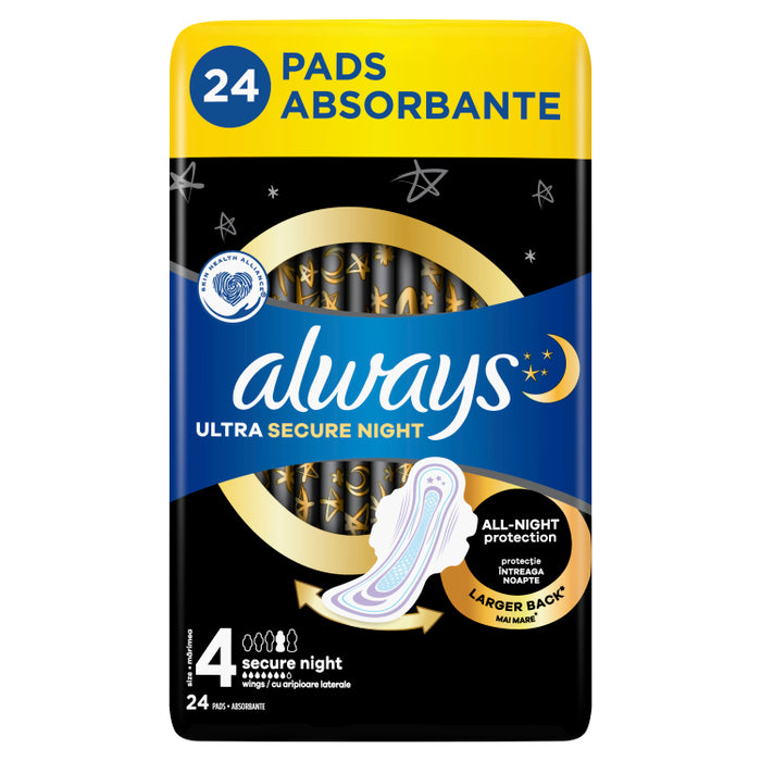 ALWAYS Ultra Secure Night, higijenski ulošci, 24 kom