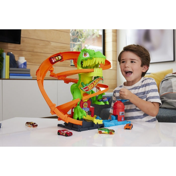 HOT WHEELS City, set za igru, T-Rexov vatreni napad