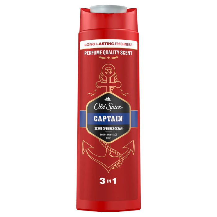OLD SPICE Captain, gel za tuširanje i šampon, 400 ml